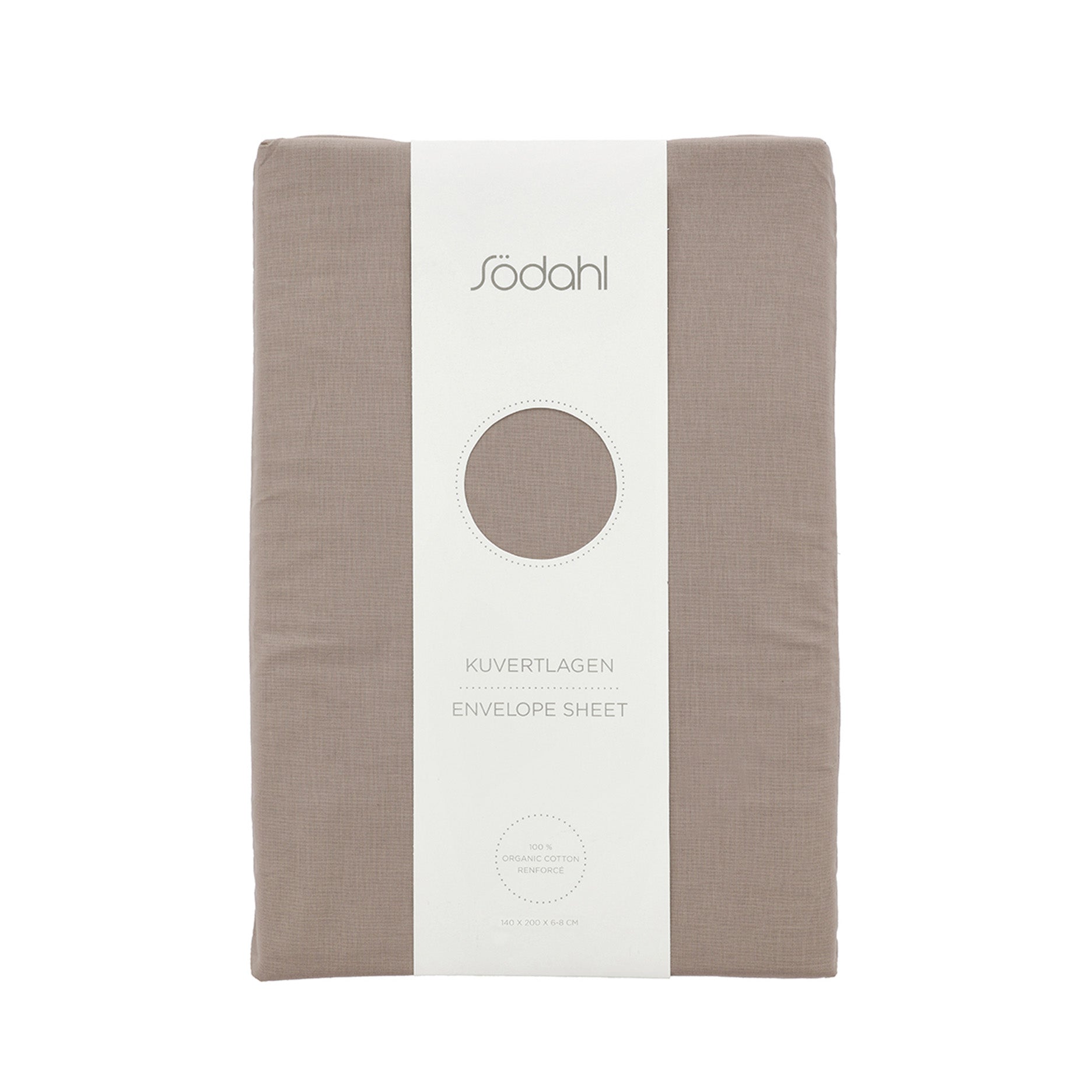 Calm kuvertlagen 140x200x8 cm taupe